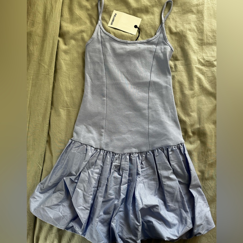 Light Blue Bubble Dress